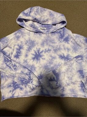 Caution To The Wind Lavender & White Tie-Dye Hoodie